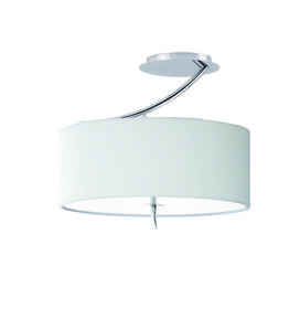 Eve Polished Chrome-Spain White Ceiling Lights Mantra Semi Flush Fittings Eve Polished Chrome-Spain White Ceiling Lights Mantra Semi Flush Fittings